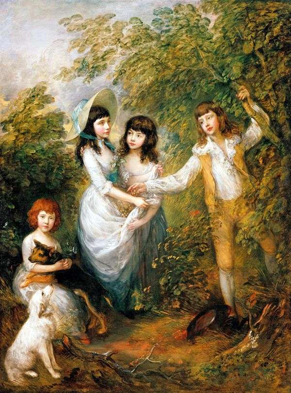 子供マーシュのグループの肖像   Thomas Gainsborough