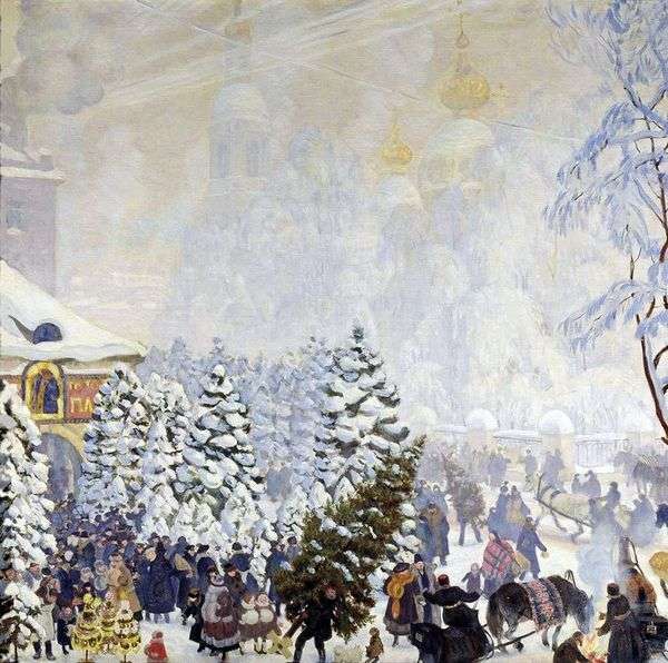 クリスマスバーゲン   Boris Kustodiev