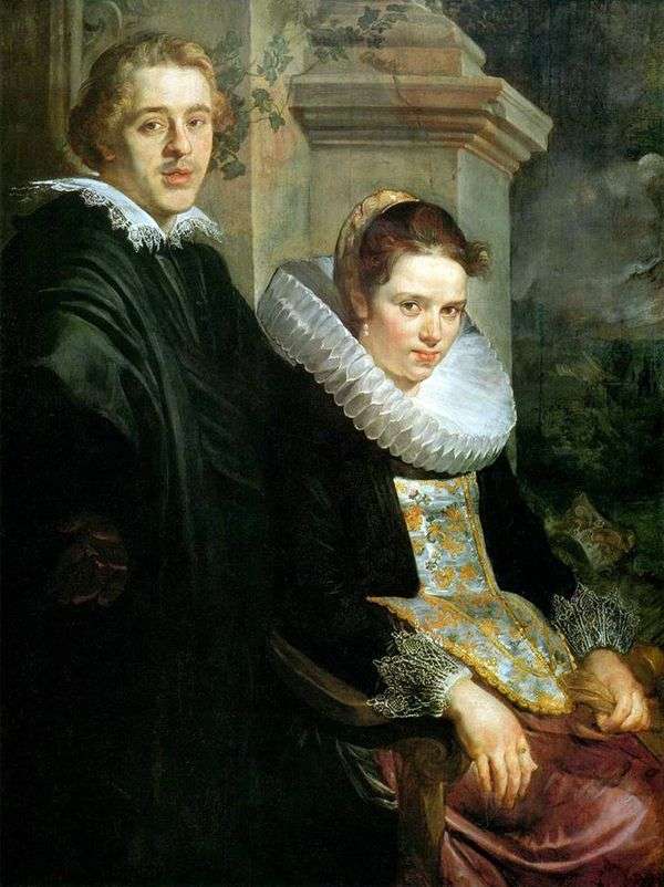 若いカップルの肖像   Jacob Jordaens