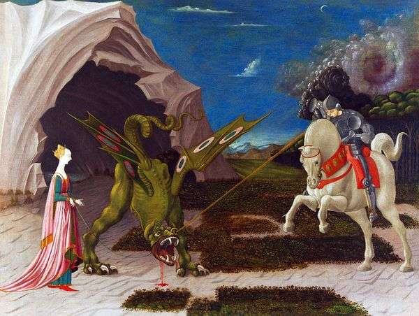 ドラゴンと聖ジョージの戦い   Paolo Uccello
