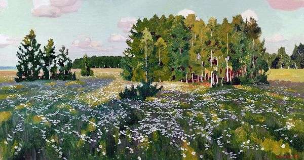 花の牧草地   Arkady Rylov