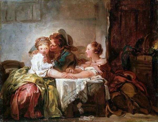 キスをした   Jean Honore Fragonard
