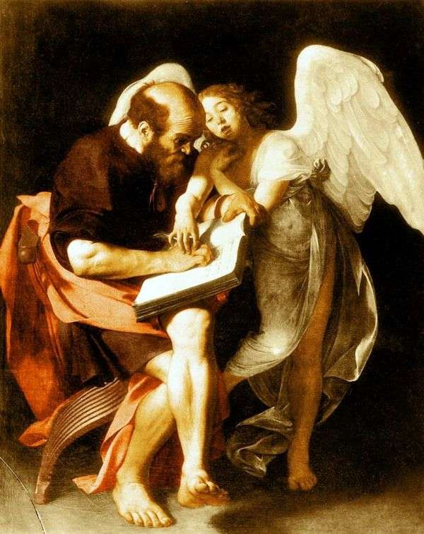 聖マシューと天使   ミケランジェロメリシダカラヴァッジョ