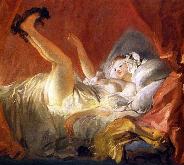 犬と遊んでいるガールフレンド   Jean Honore Fragonard
