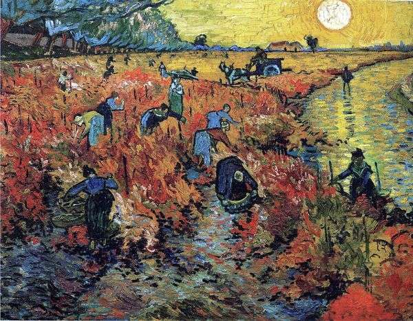 アルルの赤ブドウ園   Vincent Van Gogh