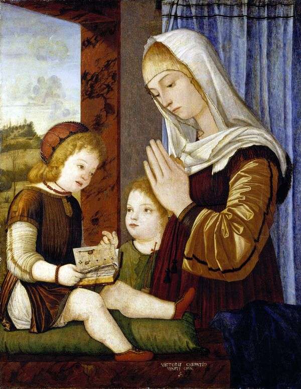 マドンナと洗礼者ヨハネと子供   Vittorio Carpaccio