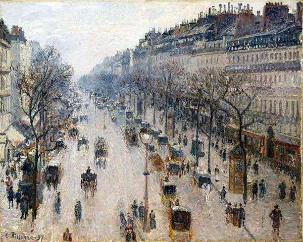 Boulevard Montmartre   カミーユ・ピサロ