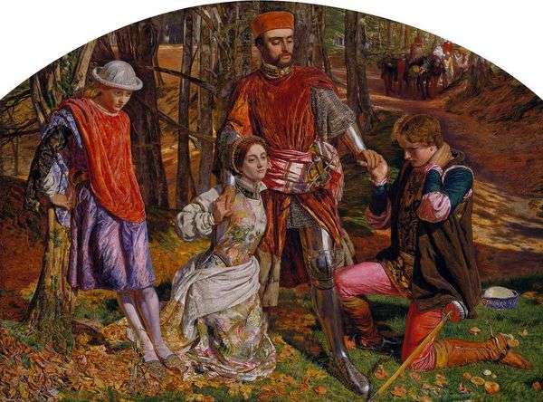 プロテウスからバレンタインセービングシルビア   William Holman Hunt