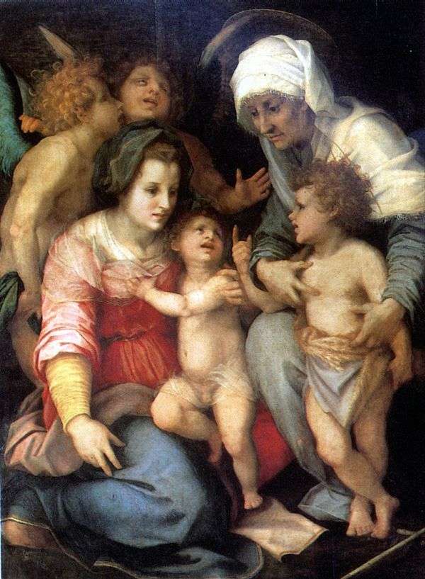 天使と聖家族   アンドレア・デル・サルト