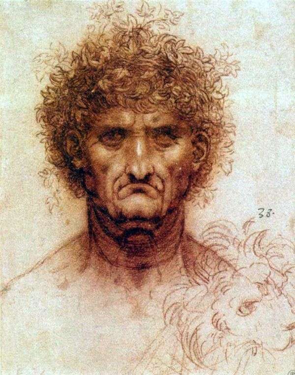 人とライオンの頭   Leonardo da Vinci