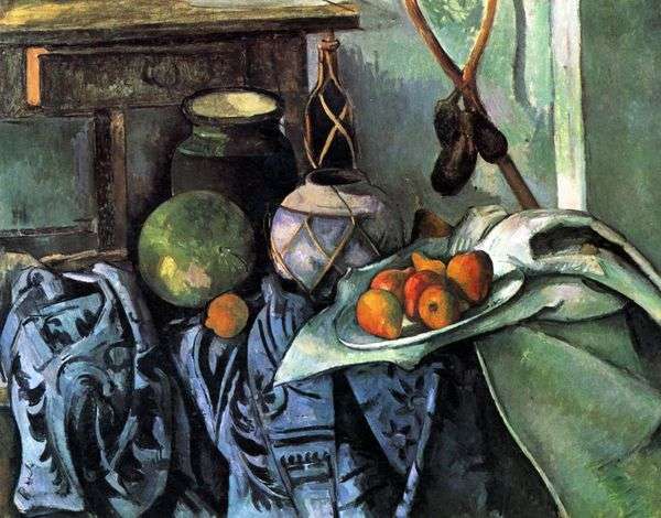 ナスのある静物   Paul Cezanne
