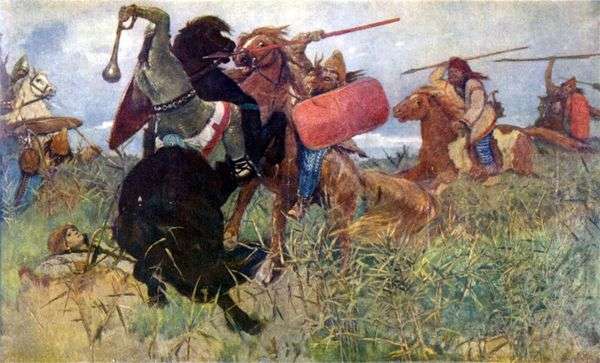 スラブ人とのスキタイ人の戦い   Victor Vasnetsov