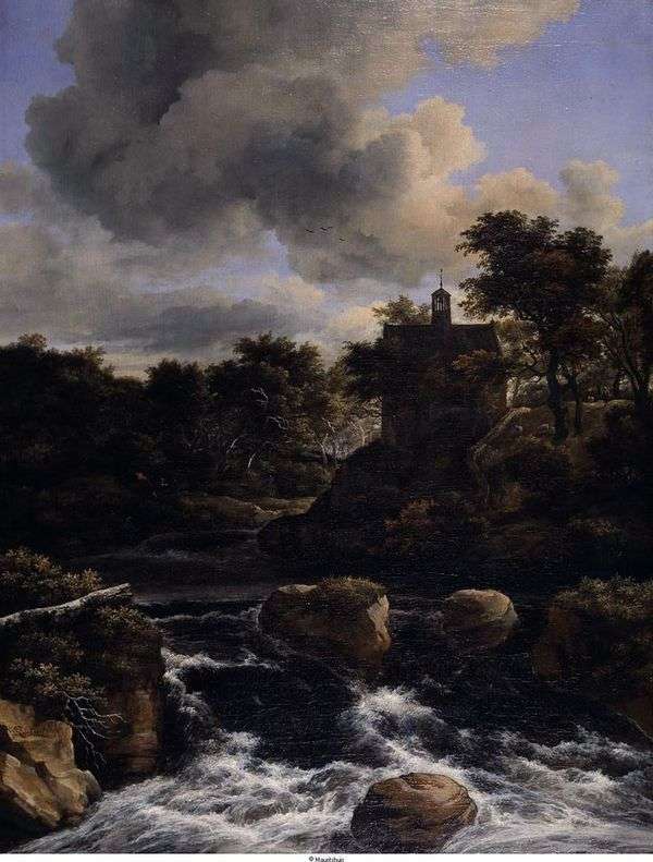森の中の滝   Jacob van Ruisdal