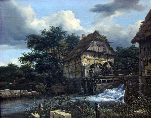 2つの水車小屋   Jacob van Ruisdal