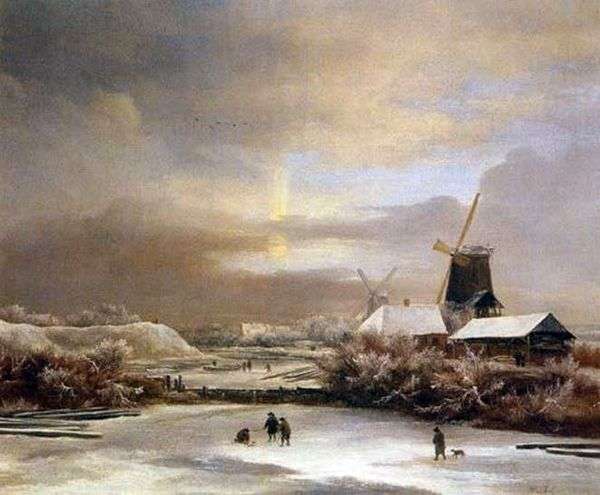 冬景色   Jacob van Ruisdal