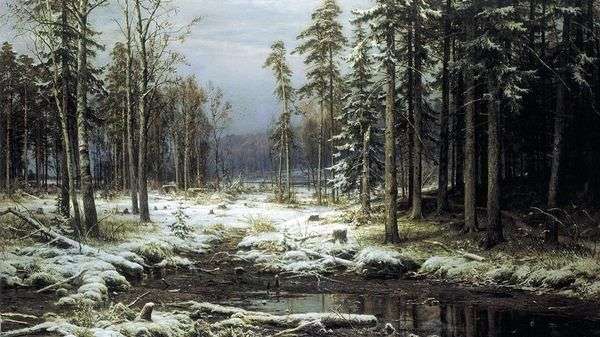 最初の雪   Ivan Shishkin