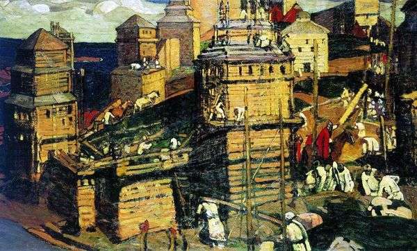 都市は建設中です   Nicholas Roerich