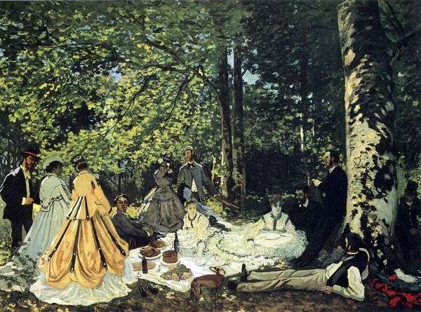 Chailly   Claude Monet、草の上のピクニック