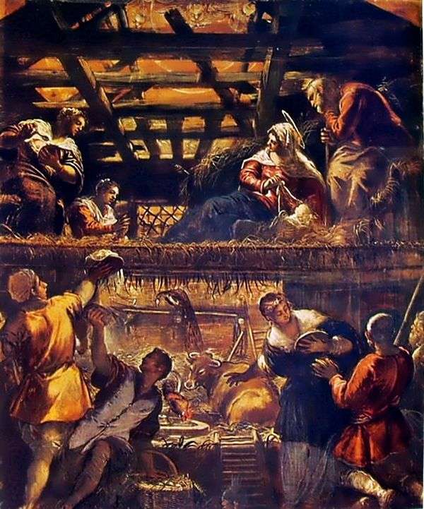 羊飼いの礼拝   Jacopo Tintoretto