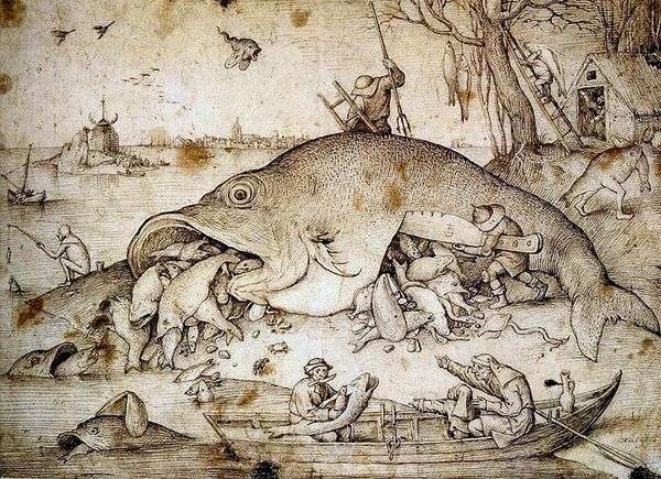 大きな魚は小さく食べる   Peter Bruegel