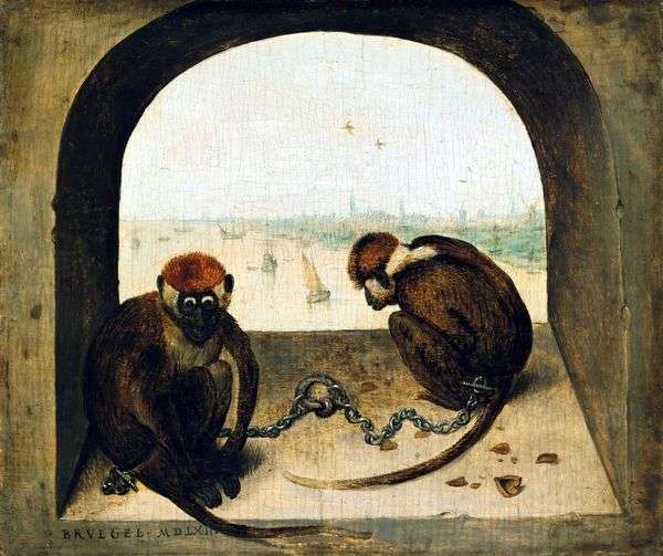 二匹のサル   Peter Bruegel