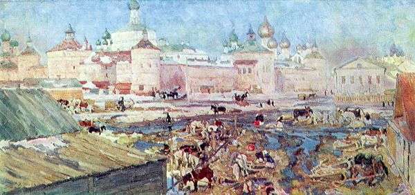 青い一日。Rostov Veliky   コンスタンティン・ユオン