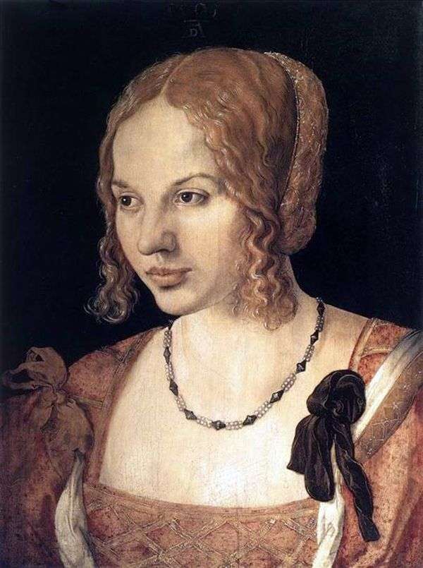 ベネチアンの若い女性の肖像   Albrecht Durer