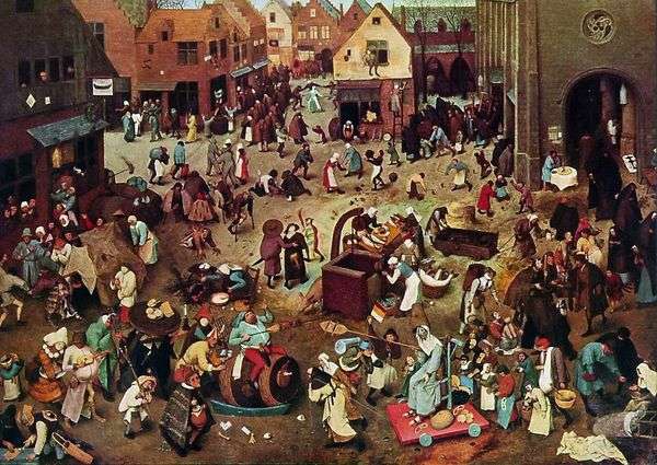カーニバルと断食   Peter Bruegel
